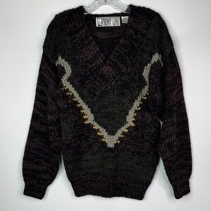 Vintage Front Line Vneck Sweater Size Small Korea